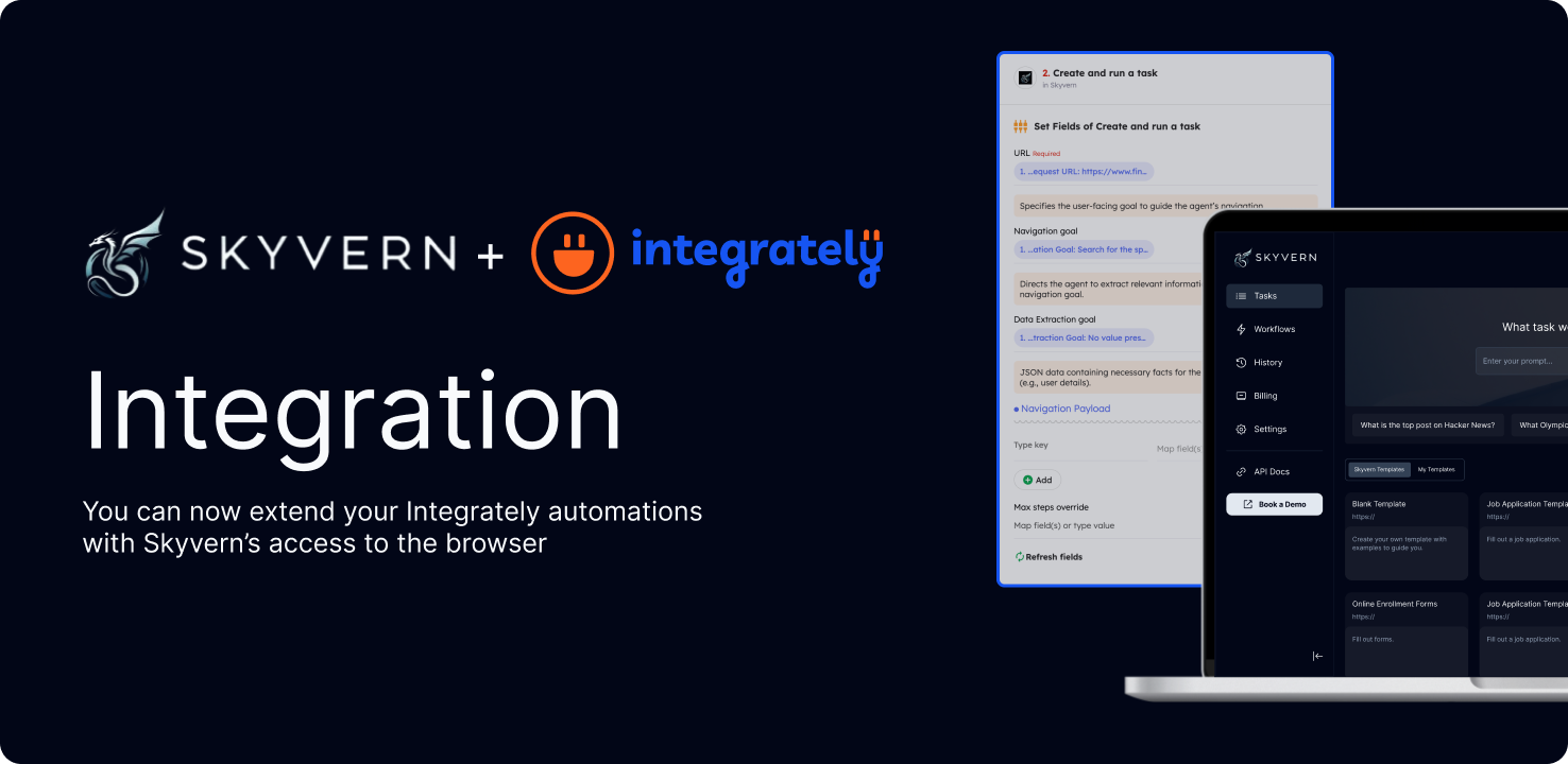 Launch Week day 3: Skyvern x Integrately