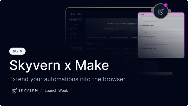 Launch week Day 5: Skyvern x Make.com