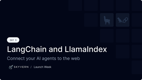 Launch week – Day 3 - LangChain + LlamaIndex support is here!